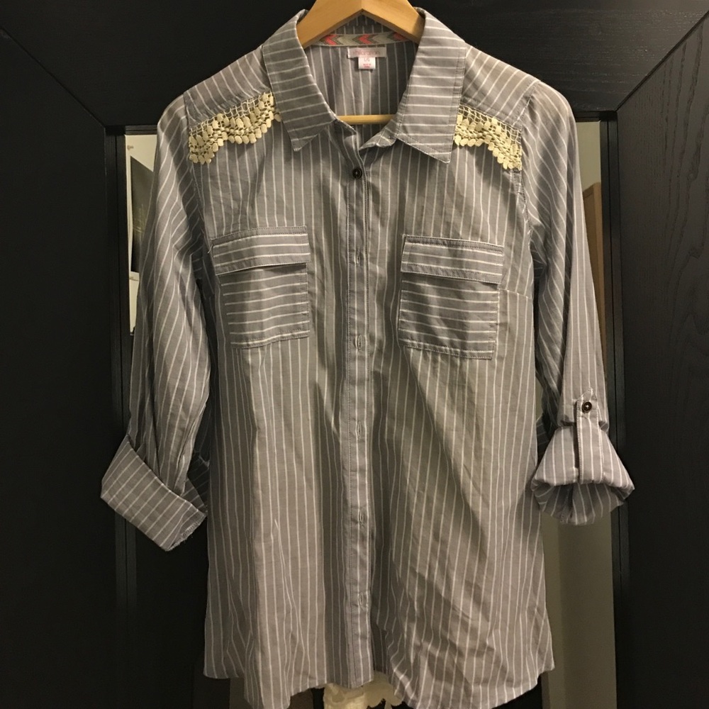 Button up with lace