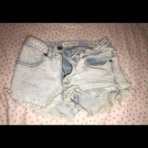 High waisted jean shorts- PAC Sun