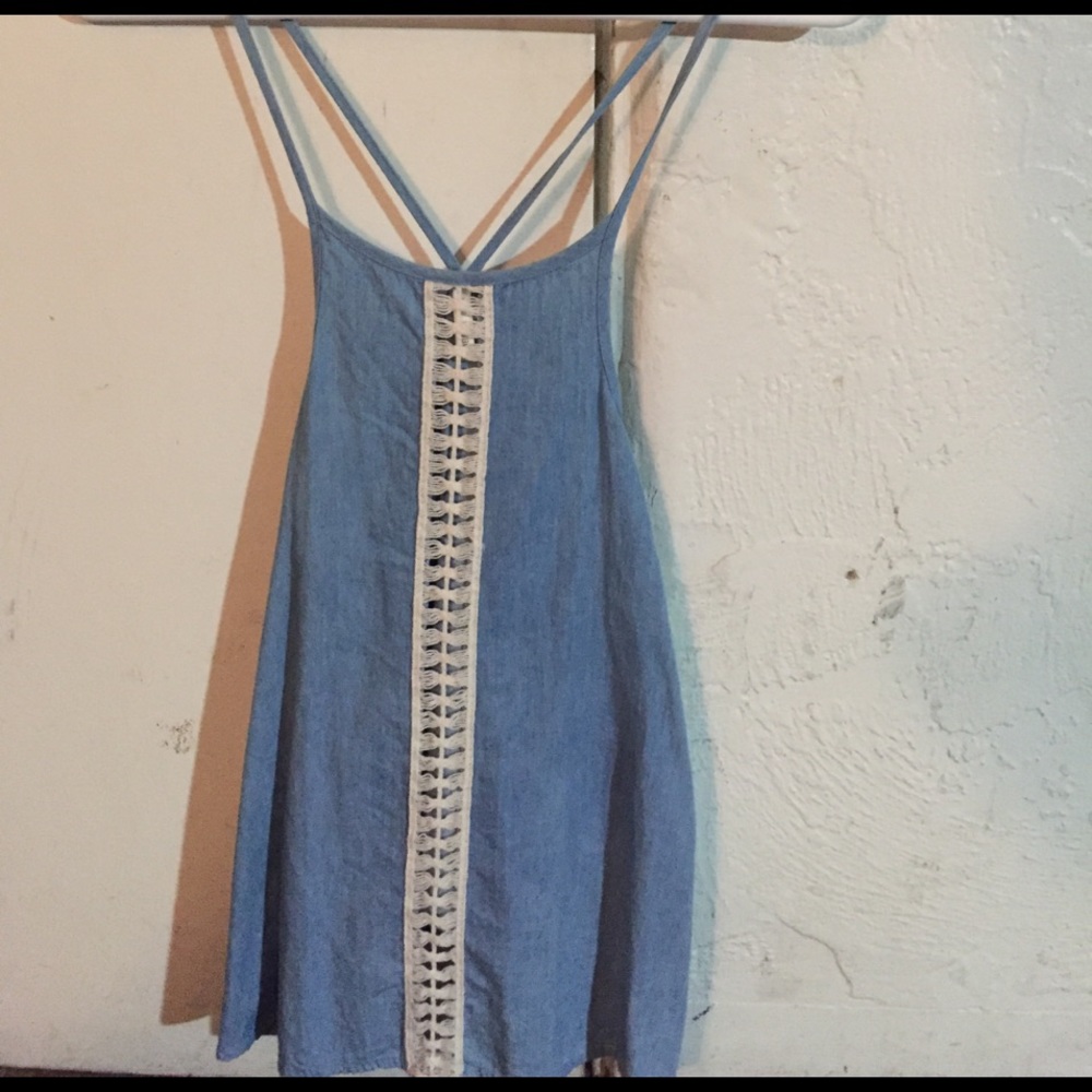 blue jean tank top