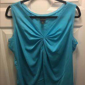 Aqua tank blouse