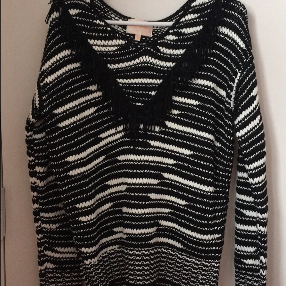 Skies are Blue fringe detail sweater