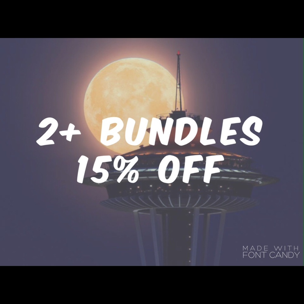 Bundles of 2+ 15% off