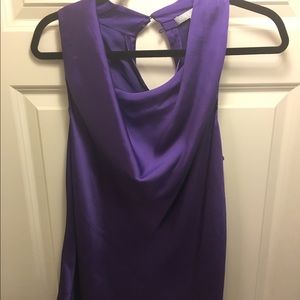 Purple halter blouse
