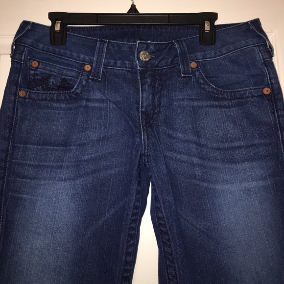 Straight leg True Religion jeans! Only worn once!! - Picture 5 of 6