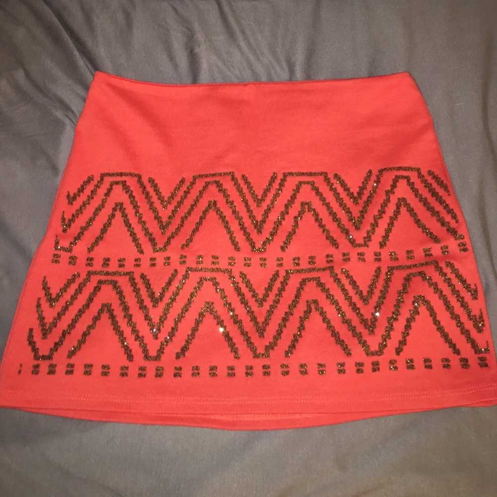 Foreign Exchange beaded Bodycon skirt