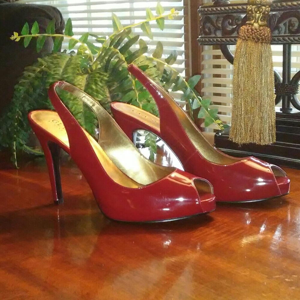 Guess by Marciano Red Patent Heels
