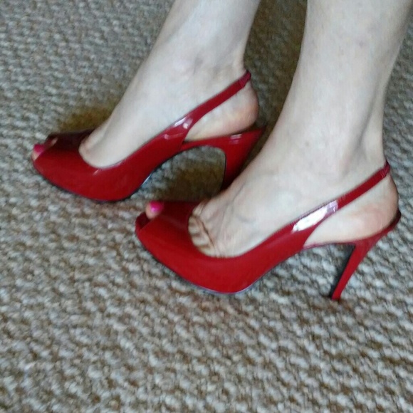 Guess by Marciano Red Patent Heels - Picture 8 of 8