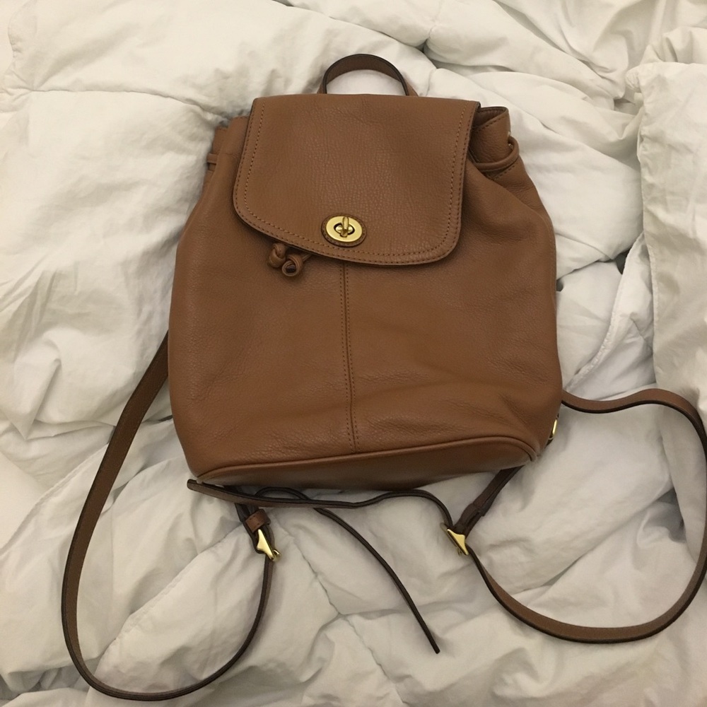 Coach Leather Backpack