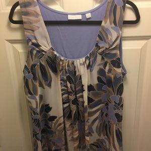 Blouse tank and cardigan