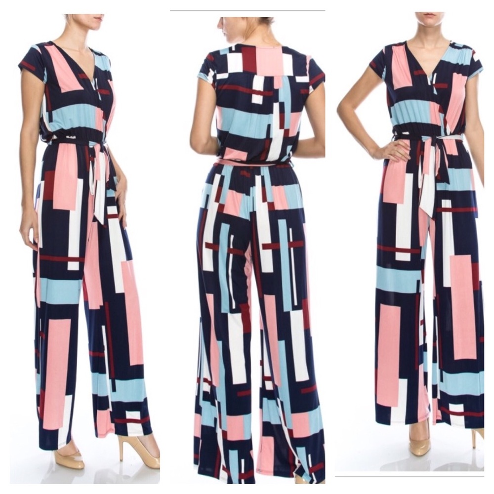 Colorblock Jumpsuit - Picture 2 of 2