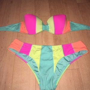 Color Block Victoria's Secret Bikini