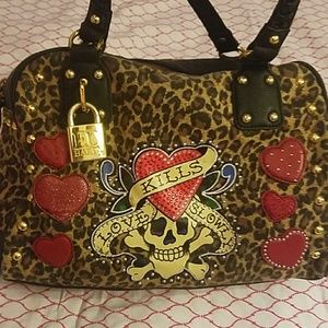 Ed Hardy Cheetah Bag