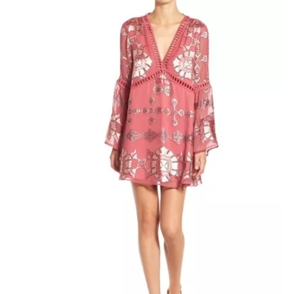 Barcelona dress in dusty rose
