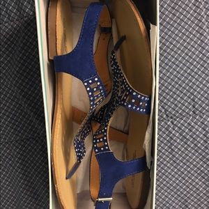 Royal blue sandals sz 8.5 used