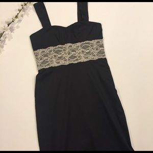 Arden B lace accent sheath dress