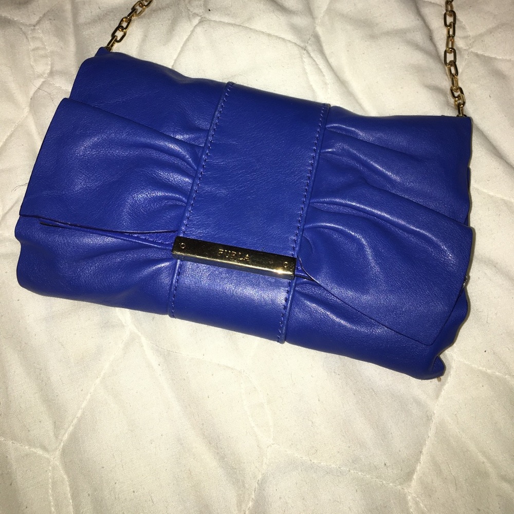 Furla bow crossbody handbag / clutch