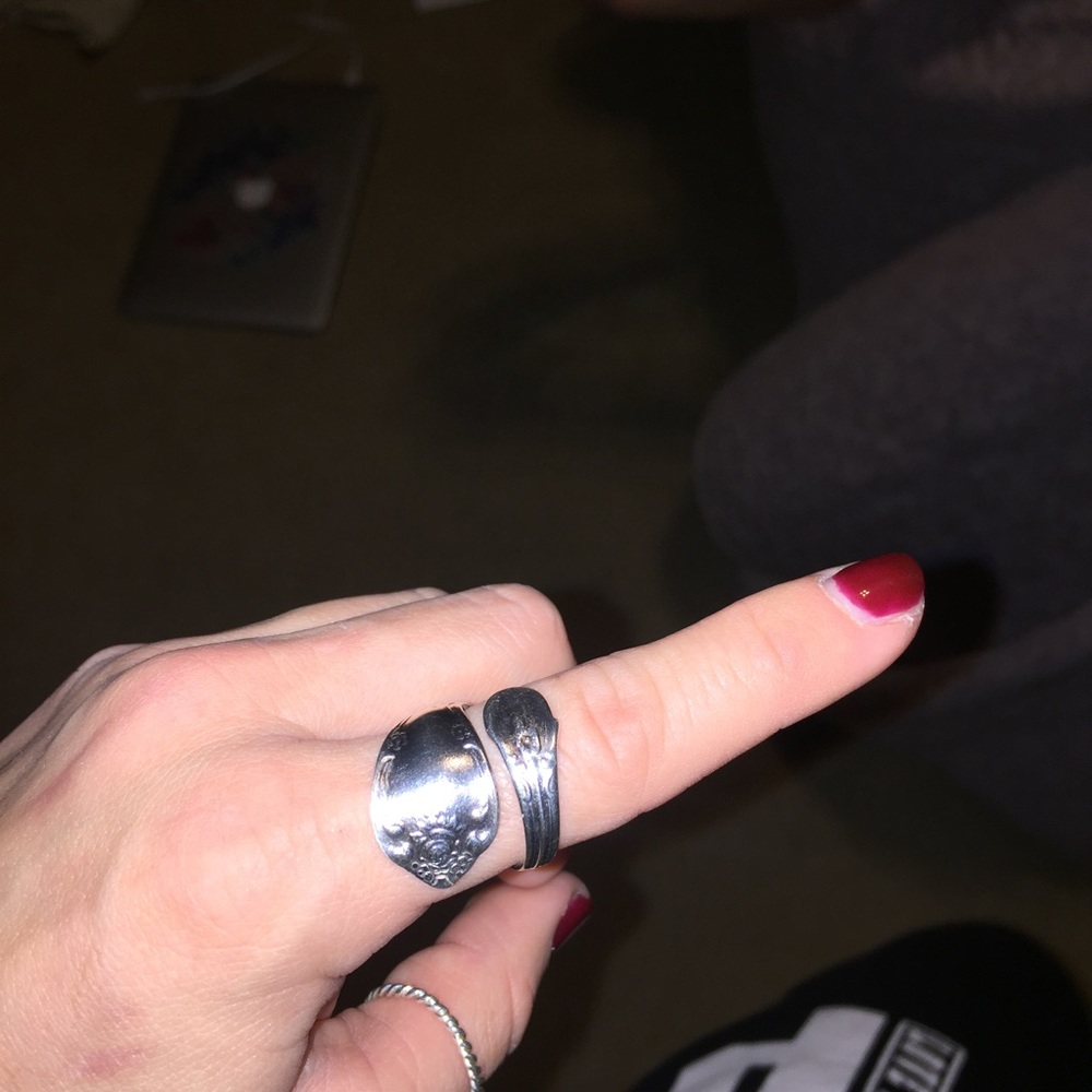 Silver Spoon Ring •adjustable•