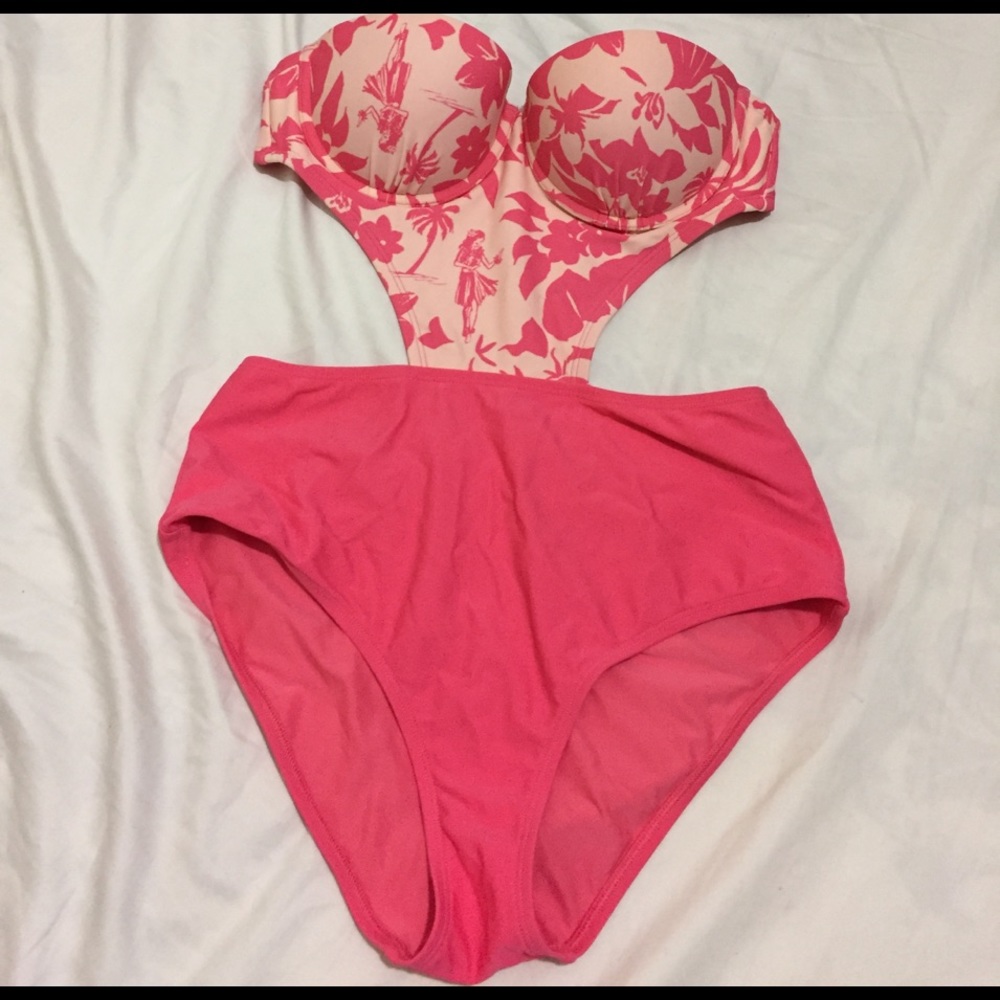 Aerie cut out one-piece push up bikini