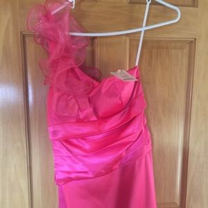 NWT 1 shoulder dress Burlington boutique brand s7