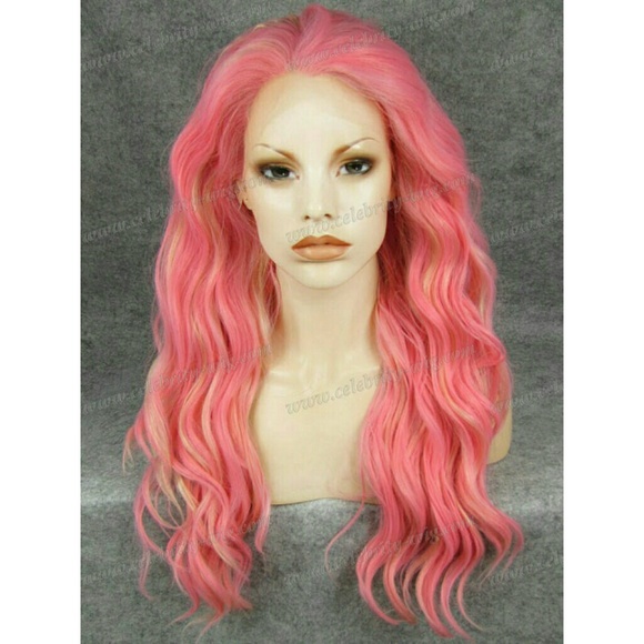 Dark Pink Lacefront Wig main image 2