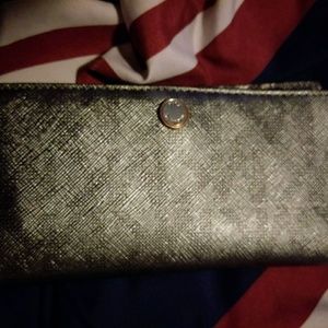 Silver Michael Kors jet set Slim wallet