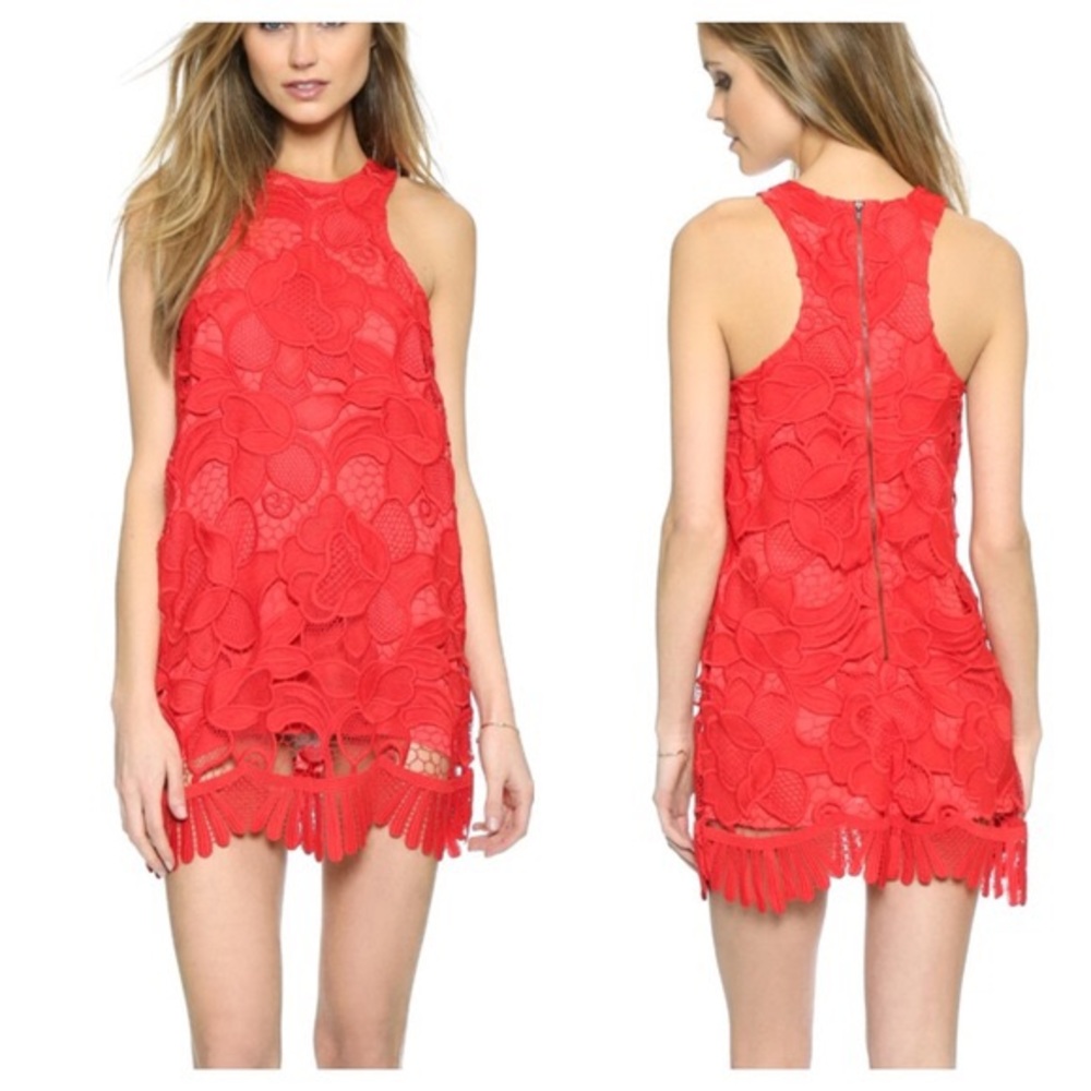 Lovers + Friends Red Caspian Shift Dress XS