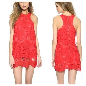 Lovers + Friends Red Caspian Shift Dress XS