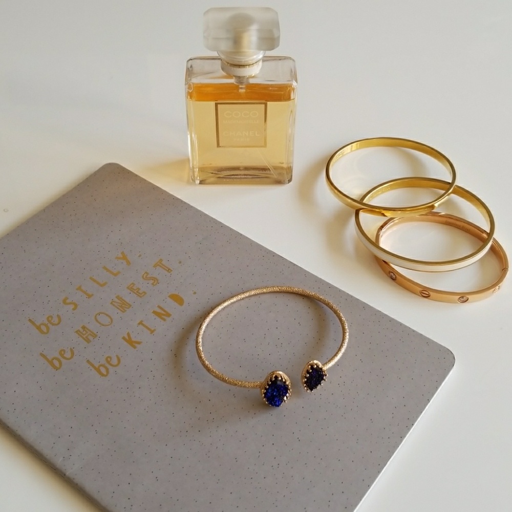 🌴Blue double druzy bracelet