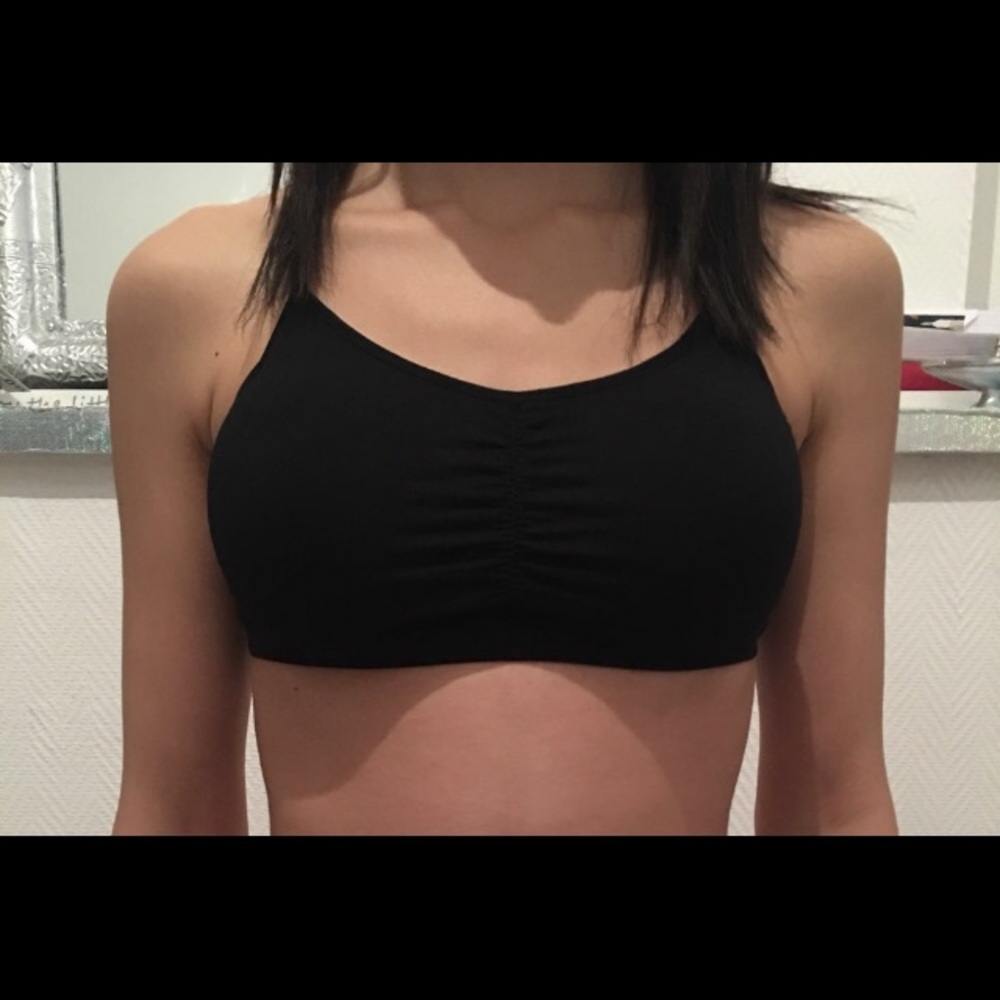 Black Strappy Cage Open Back Bralette Bra - Picture 5 of 6