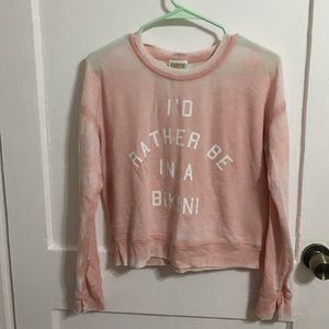Crop sweat shirt