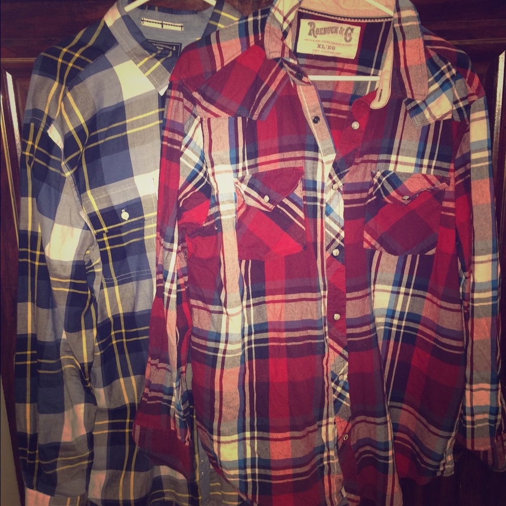 Men's large button ups