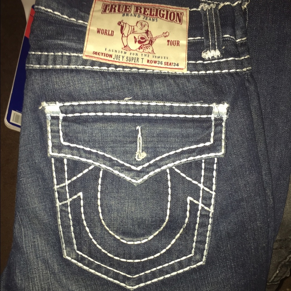 True Religion Denim Jean, stiched detailed