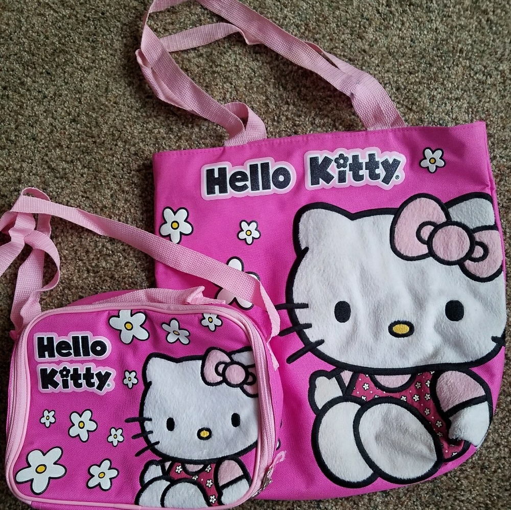 2 matching Hello Kitty bags