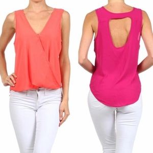 Tucked front top
