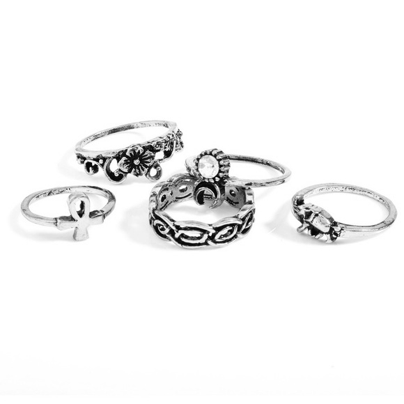10 Piece Boho Ring Set - Picture 3 of 4