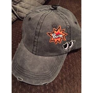Monkey Tail Women's Baseball Hat with Boom Patch