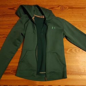 Turquoise under armour front zip