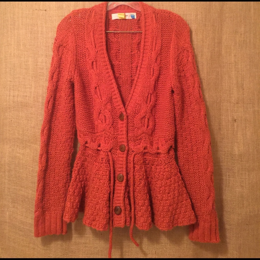 Anthropologie Sparrow Peplum Sweater