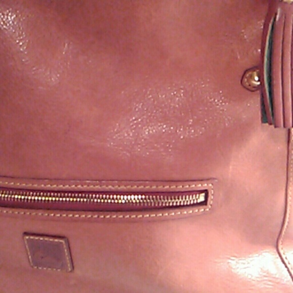 👜👜👜🍀🍀Flor..Dooney & Bourke Tan Saddle Leather - Picture 2 of 8