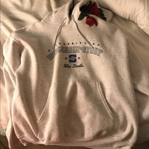 LF Jackets & Blazers - LF EMBROIDERED ROSE HOODIE