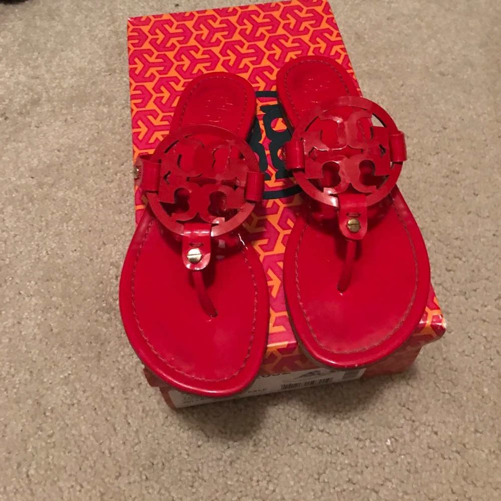 Red sandals