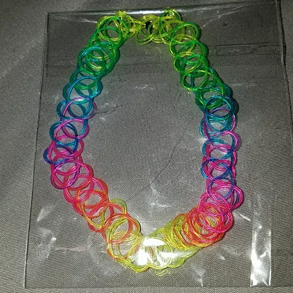 Totally Rad Rainbow Choker !! SALE - Picture 5 of 5