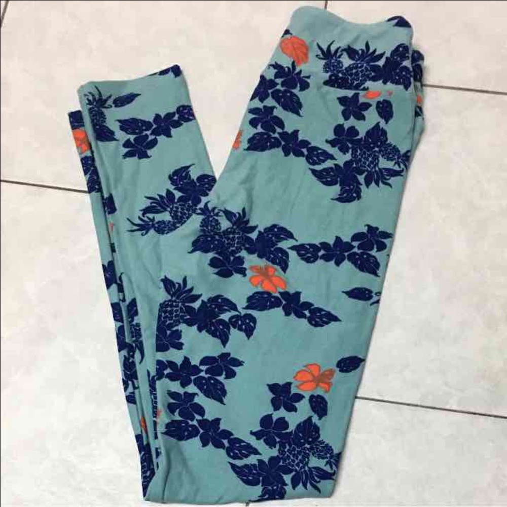 Lularoe Tween Hidden Pineapple Legging
