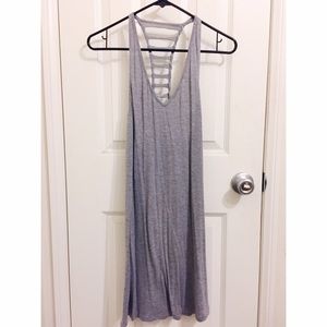 RVCA gray ladder-back dress