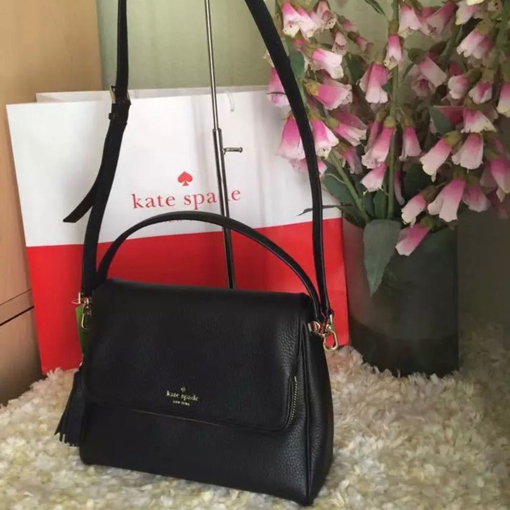 KATE SPADE Miri Chester street Black Satchel NWT - Picture 2 of 5