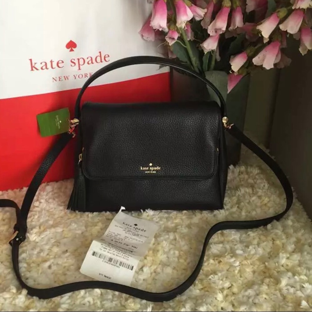 KATE SPADE Miri Chester street Black Satchel NWT - Picture 3 of 5