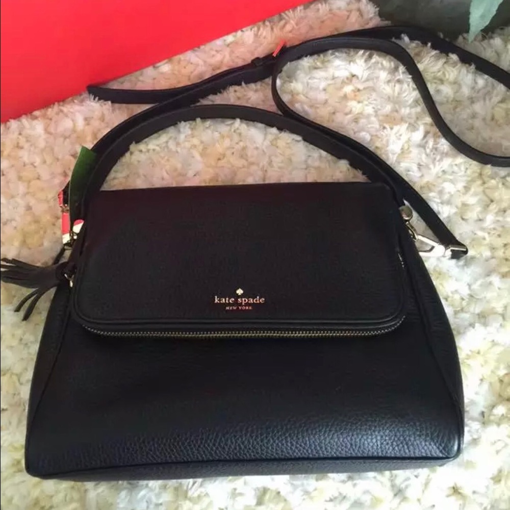 KATE SPADE Miri Chester street Black Satchel NWT - Picture 4 of 5