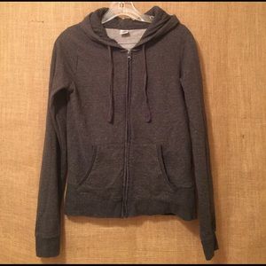 100% Cotton Charcoal Zip-up Hoodie