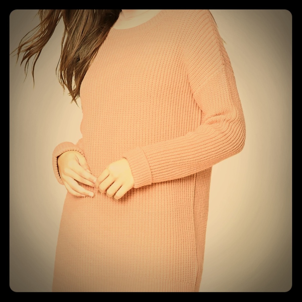 Purl knit oversized sweater size M