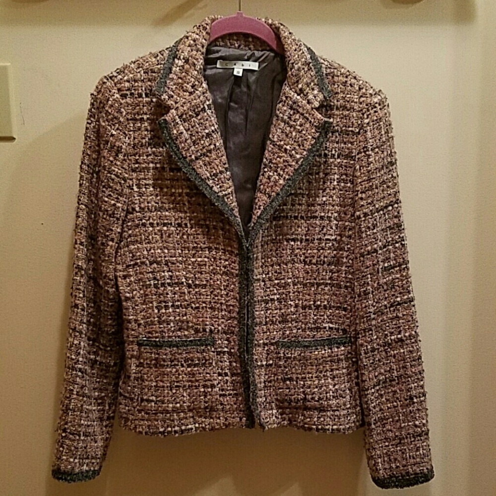 Cabi pink tweed jacket